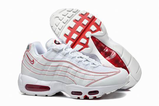 (image for) Nike Air Max 95 White Red Men's Shoes-52